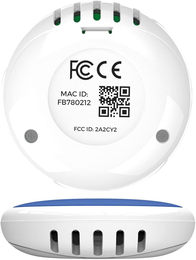 Bluetooth Compatible Thermometer, Hygrometer & Dew Point Sensor and Logger, Smart Temperature Humidity Monitor, Unlimited Phone Storage. Simple Data Export. Made in USA