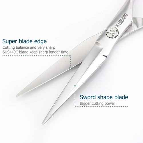 6 INCH Hair Cutting Scissors and 5.75 INCH Hair Thinning Scissors Barber Scissors Hairdressing Scissors Kinsaro