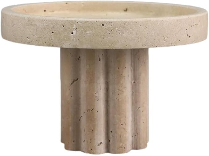Modern Style Marble Tray Organizer - Modern Stone Decoration for Living Room, Dining Table, Office - Stylish Key and Jewelry Holder(Beige15)