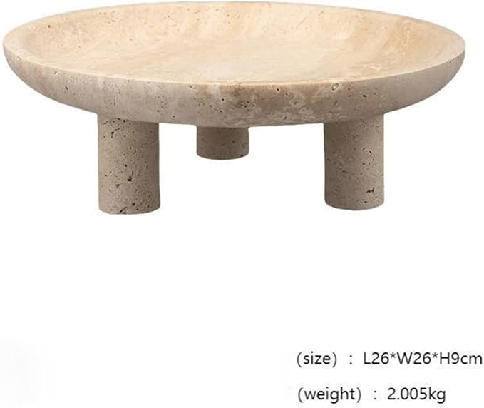 Modern Style Marble Tray Organizer - Modern Stone Decoration for Living Room, Dining Table, Office - Stylish Key and Jewelry Holder(Beige14)