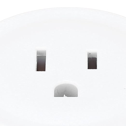 10A WiFi Smart Socket and Receptacle Compatible with Google Home - 3 Hole Mini Smart Plug with Timer and Schedule Function - PC ABS Fireproof Material with Overload and Protection