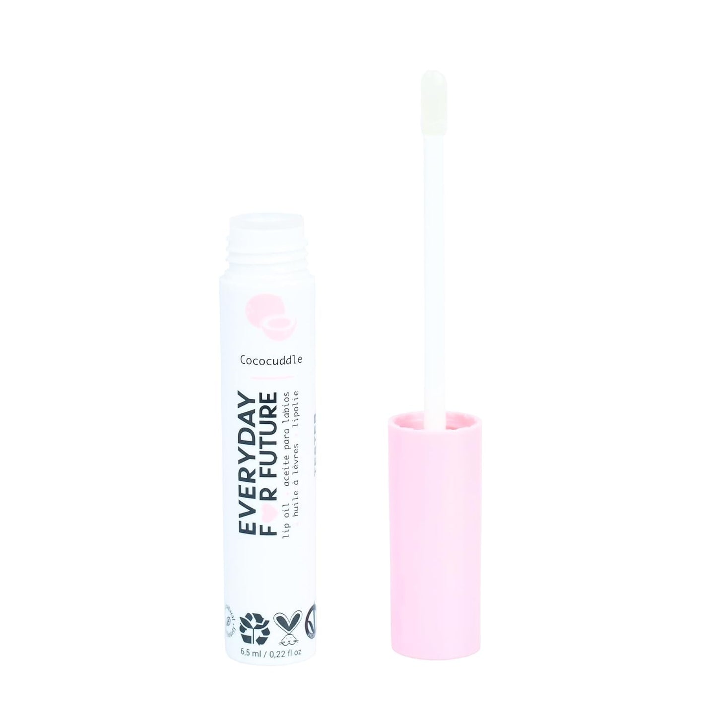 Coconut Lip Oil | Clear Transparent Lip Treatment with Coconut Oil | Moisturizing Lip Oil | Vegan & Cruelty Free Lip Oil | 99% Natural Lip Oil | Piña Colada 5 ml (Transparent)