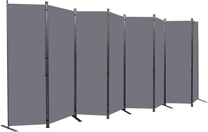 Room Divider 6FT Portable Room Dividers and Folding Privacy Screens, 176'' W Fabric Divider for Room Separation, 8 Panel Partition Room Dividers Freestanding Wall Divider Screen for Dorm Studio Office