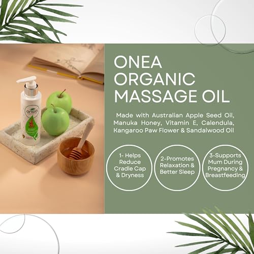 Onea Organic Skincare Baby Gift Pack - Daily Care Baby & Mommy - Newborn Babies Set - Baby Moisturizer & Massage Oil - Paraben & Sulphate Free - for New and Expecting Moms