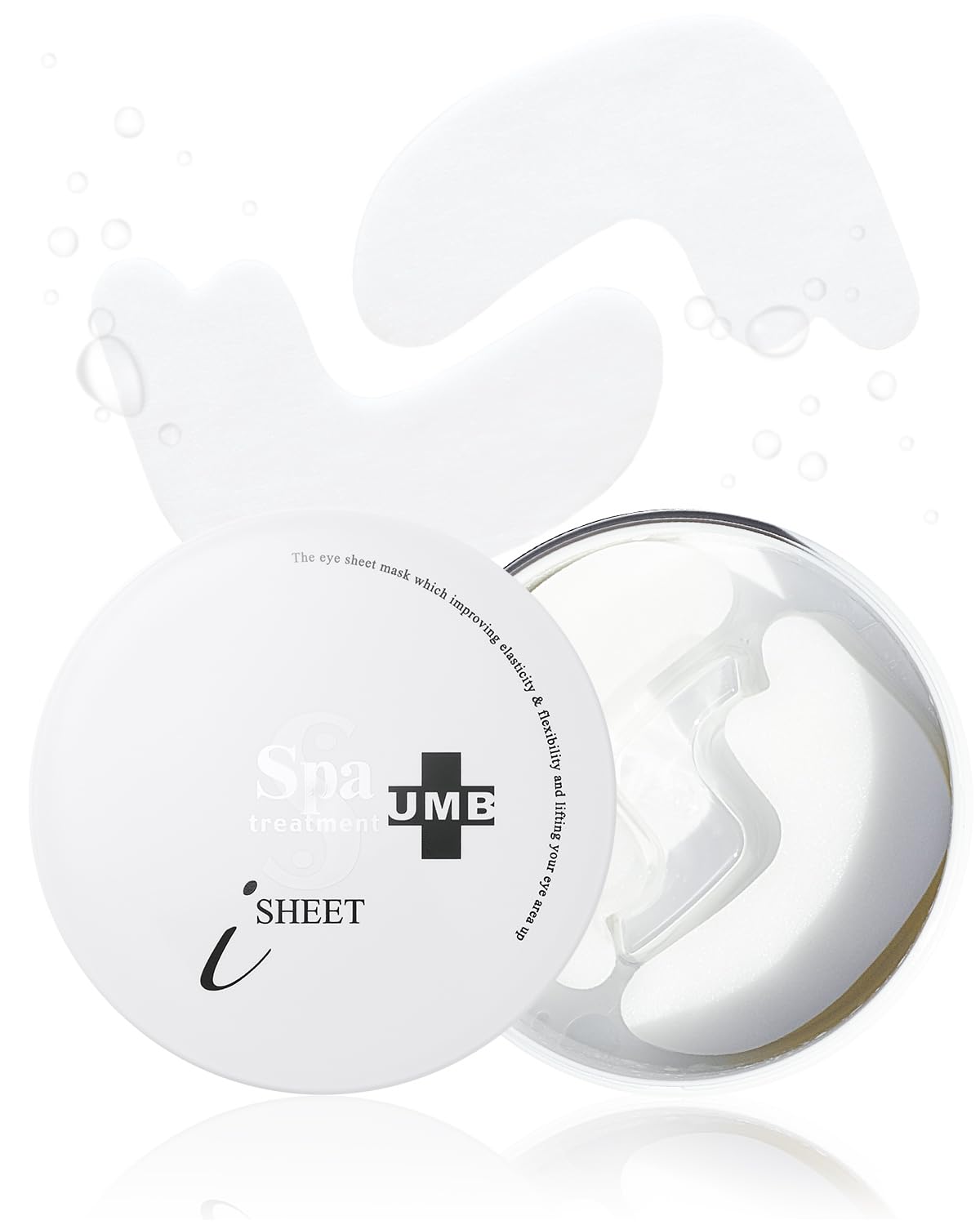 Spa Treatment UMB Stretch iSheet Japanese Under Eye Masks (30 Pairs) - Effective Anti-Aging Under Eye Patches for Dark Circles, Dry, Dull Skin Around the Eyes - Moisturize and Refresh your Skin