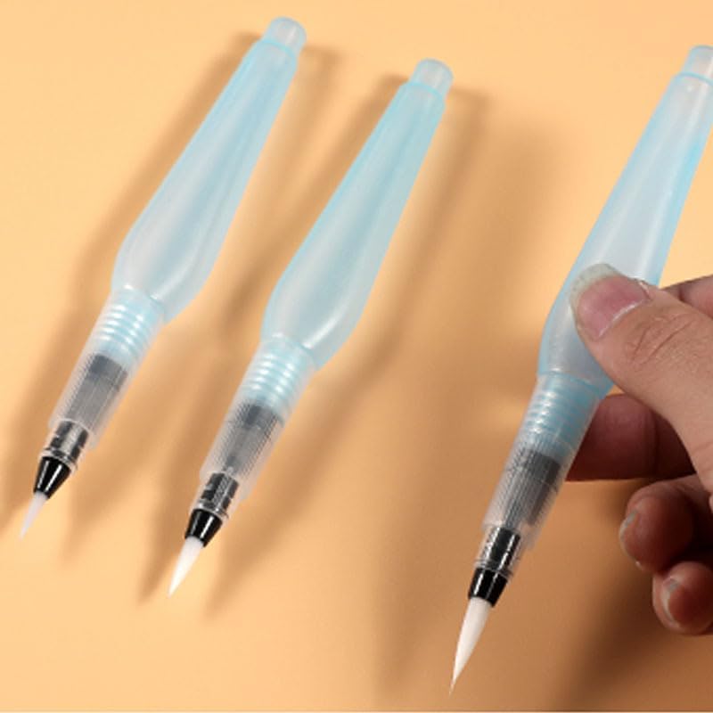 Water Pen, Multifunctional 8-Piece Refillable Watercolor Brushes, Leakproof Water Pens Suitable for Watercolor Painting,Artists, Calligraphy