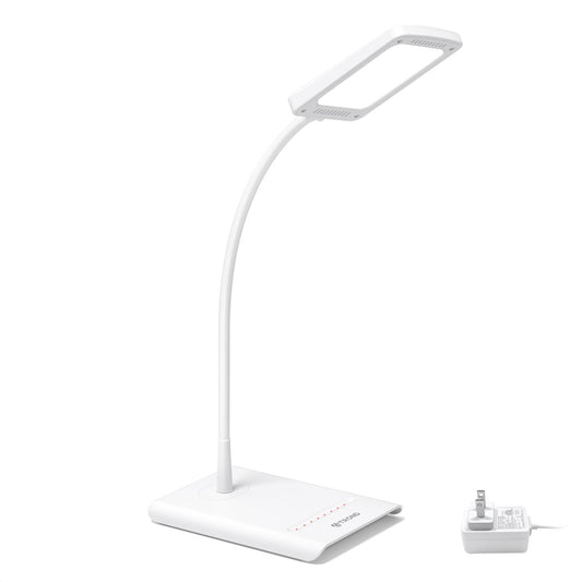 TROND Desk Lamp, Bright Dimmable Eye-Caring Table Lamp, 3 Color Modes 7 Brightness Levels, Flexible Gooseneck, Touch Control, Memory Function, Desk Light for Home Office Dorm Room Essentials