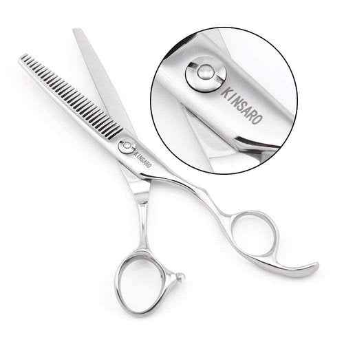 5.5 INCH Barber Hair Scissors Hair Cutting Shears and 6 INCH Hair Thinning Scissors Professional 440C Kinsaro