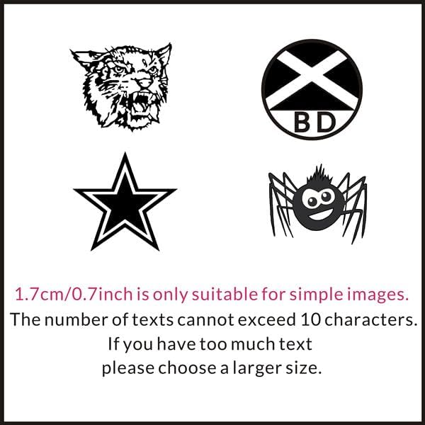 Multi-Size Custom Stamps Self Inking Personalized Logo Name Image Return Address Rubber Stamps for Office Business Personal Use(Round-1inch)