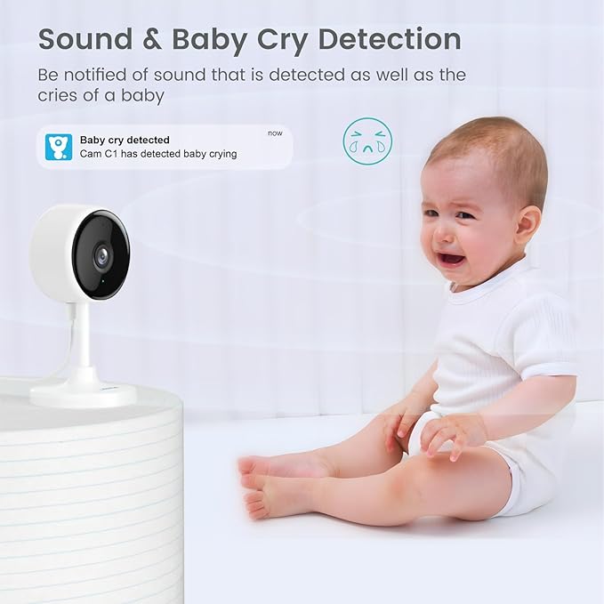litokam Indoor Camera, Cameras for Home Security with Night Vision, Pet Camera with Phone App, 2K Indoor Security Camera, Motion Detection, 2-Way Audio, WiFi Camera Home Camera Compatible with Alexa