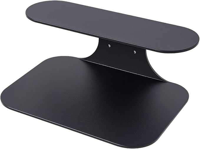 Black Metal Floating Nightstand – Wall Mounted Bedside Shelf for Bedroom, Minimalist Modern Floating Shelf, Powder-Coated Steel Wall Rack (Set of 2 Large - 19.3")