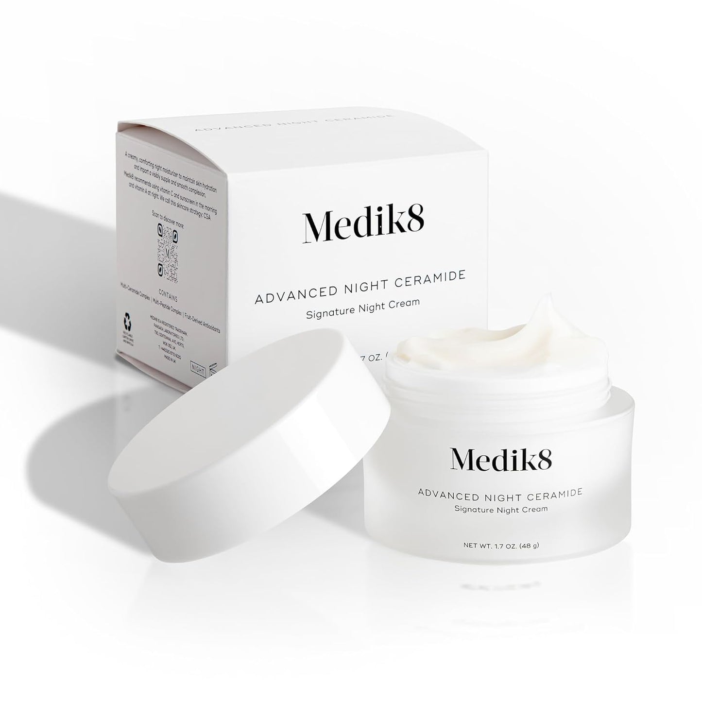 Medik8 Advanced Night Ceramide - Signature Anti Aging Night Cream for Face - Face Moisturizer with Skin Tightening Ceramides and Antioxidants - 1.7 oz