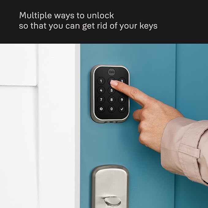 Yale Assure Lock 2 Deadbolt, Lifetime Brass Key-Free Smart Lock with Bluetooth Connected Keypad for Code Entry (No Wi-Fi), YRD430-BLE-P05