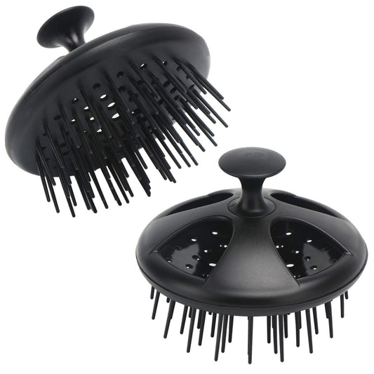 Segbeauty Dandruff Brushes, 2pcs 0.8 inches Long Hard Bristle Scalp Massage Brushes for Thick or Thin 2c to 3b Curly Hair, Shower Comb for Deep Cleaning Beard Pet Grooming Hair Care for Women Men