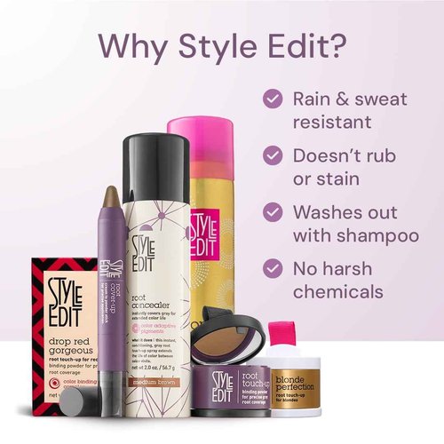 Style Edit Light Blonde Full Size, Travel Size Concealer, and Touch Up Powder