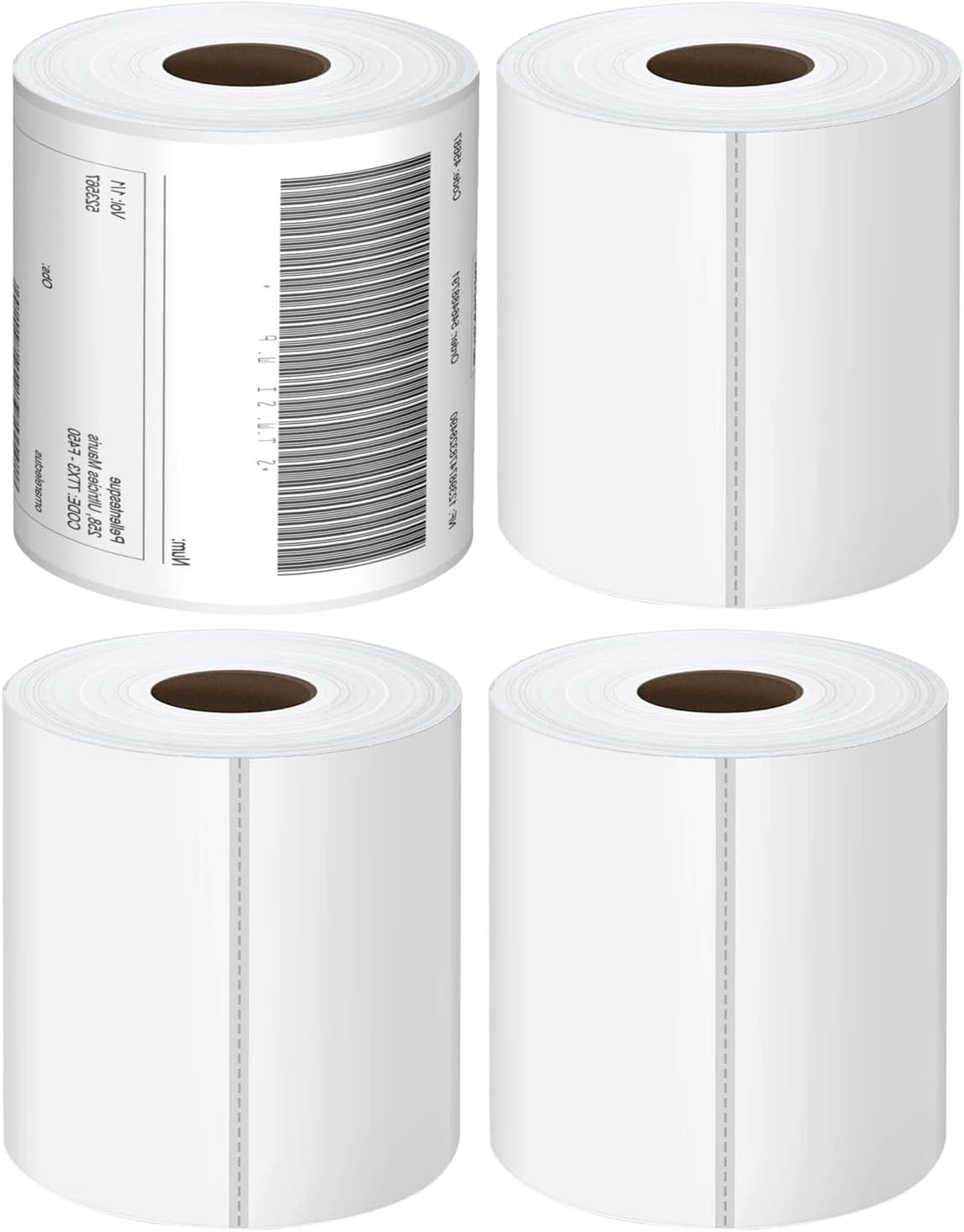 Thermal Labels 4x6 Roll - 1000 Labels, Industrial Labels Direct Thermal Perforated Postage Shipping Label for Rollo, Zebra, MUNBYN and Polono Thermal Printer (NOT for DYMO)