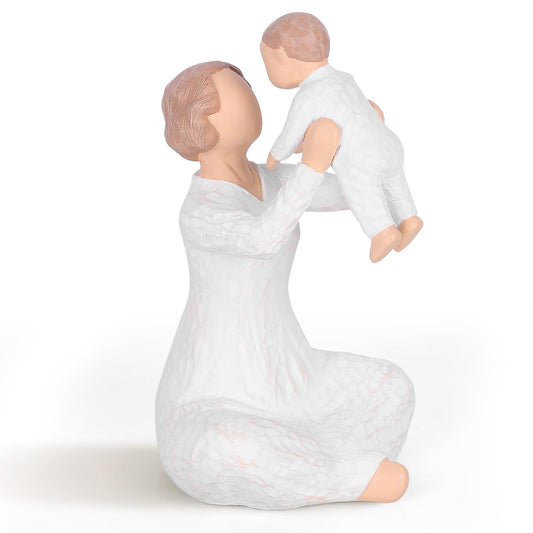 HJWHJW Grandma Gifts - Grandmother Figurine, First Time Grandma Gift, Birthday, Mother’s Day, Hand-Painted Resin Sculpture Keepsake