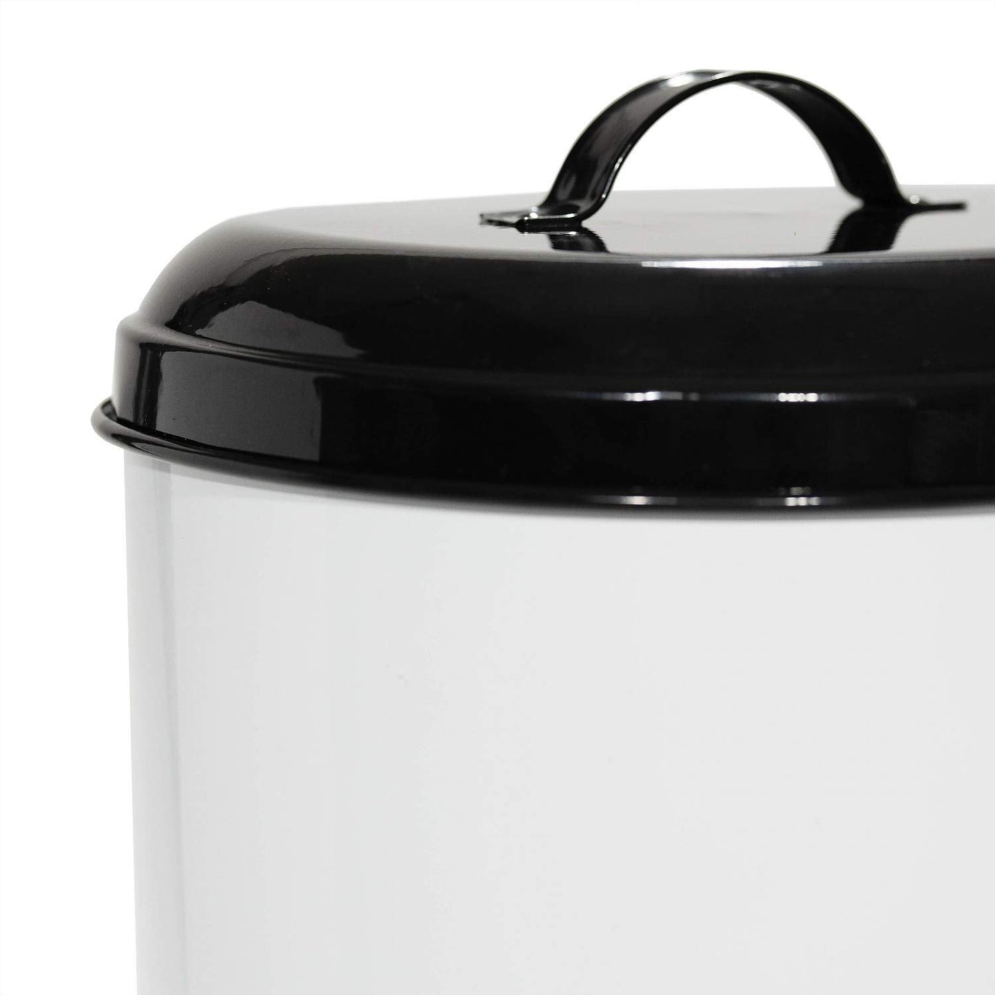 Amici Pet Buster All Natural Canister, Metal Storage Container with Handle Lid & Silicone Gasket Seal, Minimal Countertop Food Bin for Pantry, Pet Treats & Kitchen Dry Goods - 272 Oz (10.5"L x 14""H)"