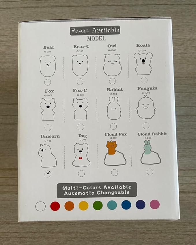 Large Unicorn Night Lights for Kids, 9 Colors silicone Bedside Table Lamps Baby Bedroom Lighting Nursery Children Tap lamp for Toddlers Boys Girls Adults Student Elder Bathroom Outdoor - Large