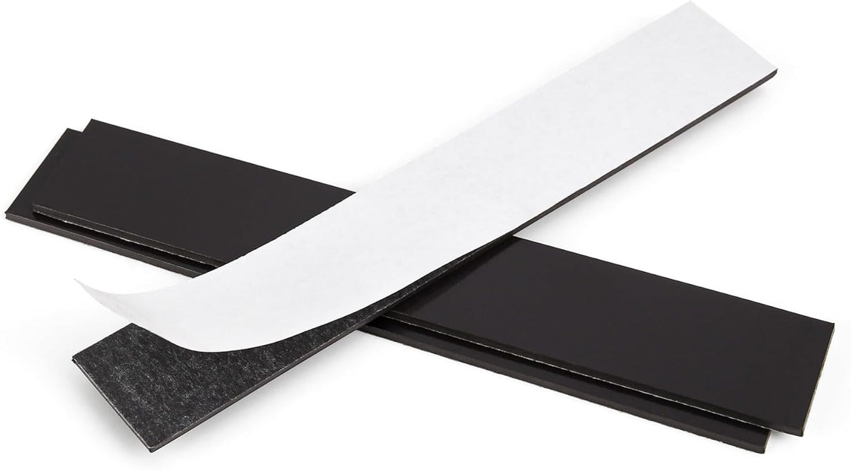 Rammos Magnetic Strips with Adhesive Backing 6 Pack(Each 6 inches x 1 inch) Extra Strong and Heavy Duty Adhesive Magnetic Strips for Tools, Knifes, and Crafts