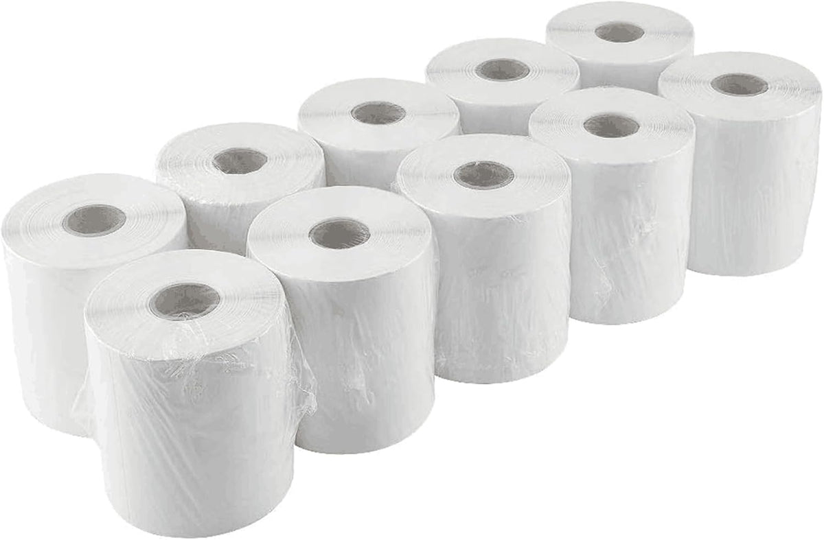 L LIKED 2500 PCS 4"x 6" Direct Thermal Labels White Perforated Shipping Label, Compatible with Zebra, Rollo, Jadens, Nelko, 250 Labels per Roll, 10 Rolls