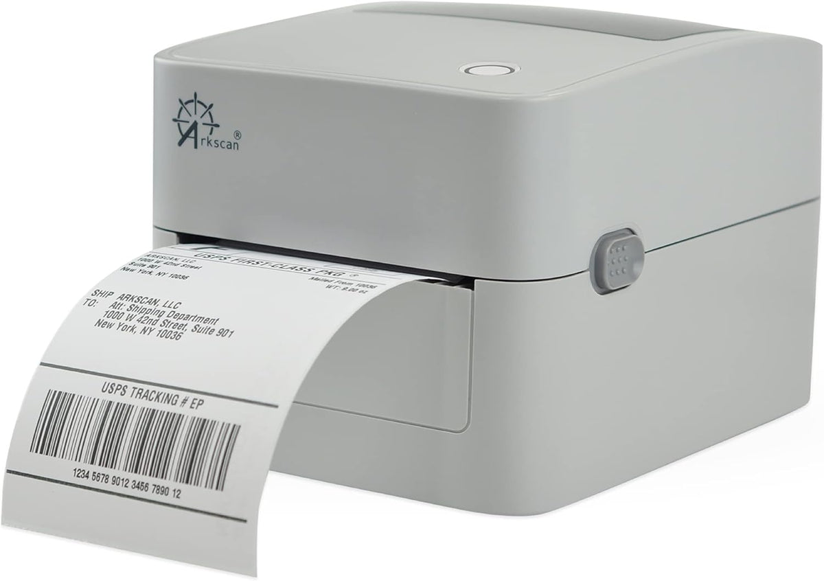 2054K-WF Mini WiFi Wireless Shipping Label Printer for iPhone Windows Mac Chromebook Android Support Amazon Ebay Paypal Shopify Shipstation UPS USPS FedEx Fanfold Direct Label
