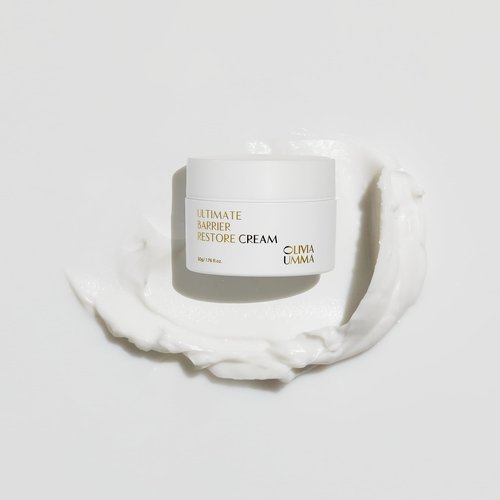 OLIVIAUMMA Ultimate Barrier Restore Cream Korean Skincare - Hydrating Face Moisturizer with Hyaluronic Acid - Anti-Wrinkle, Skin Barrier Repair & Moisture Locking For Dry & Sensitive Skin - 50g