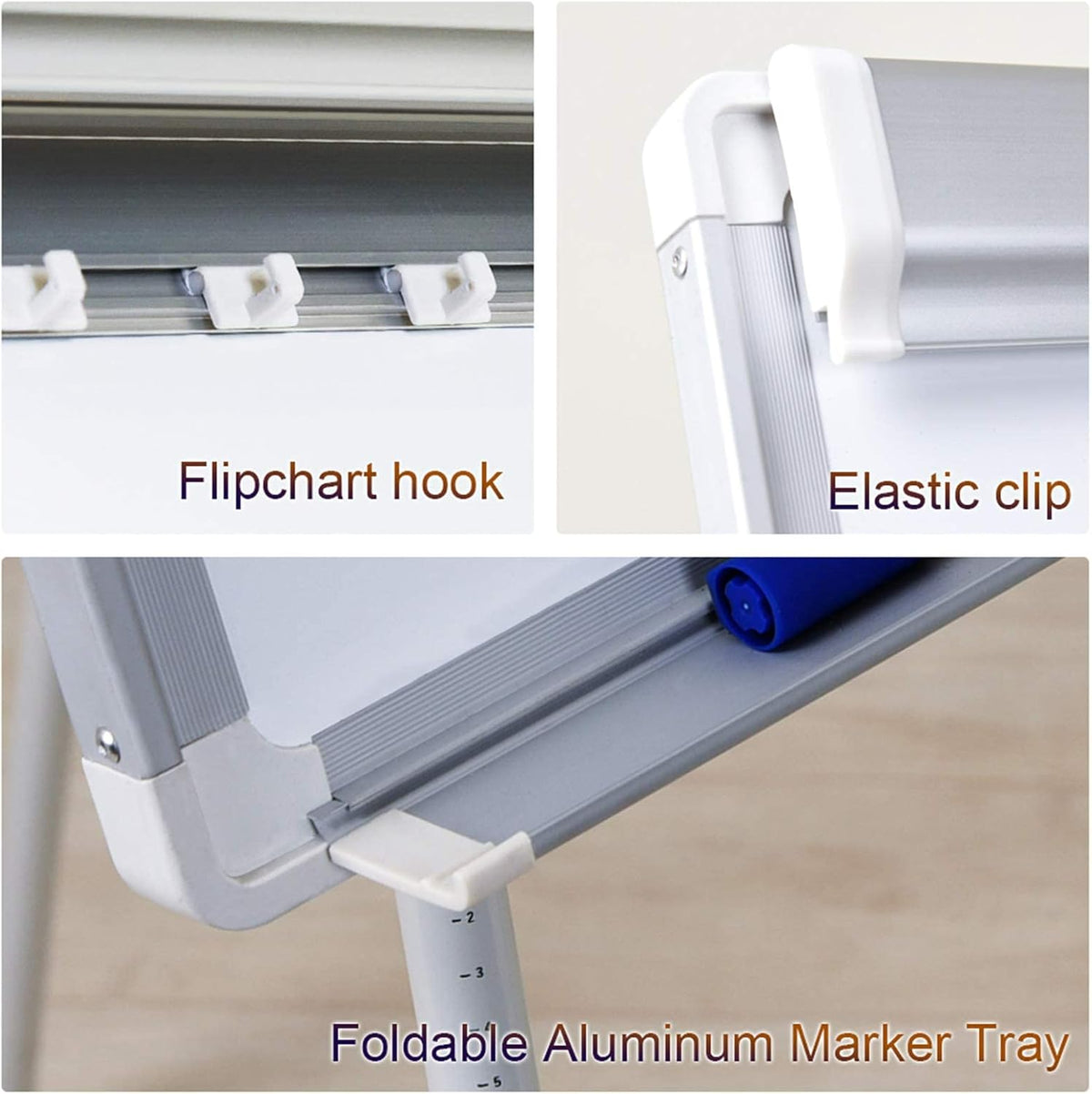 maxtek Easel White Board - Magnetic Tripod Whiteboard Portable Dry Erase Board 36 x 24 inches Flipchart Easel Board Height Adjustable, 3' x 2' Portable White Board
