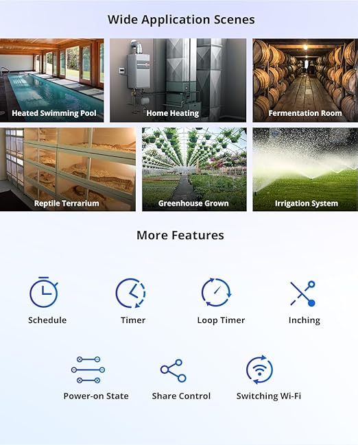 Tuya WiFi Intelligent Temperature Sensor | 85-250V Dry Contact Relay | Monitoring Intelligent Module | Device Sharing | Compatible with Alexa Google