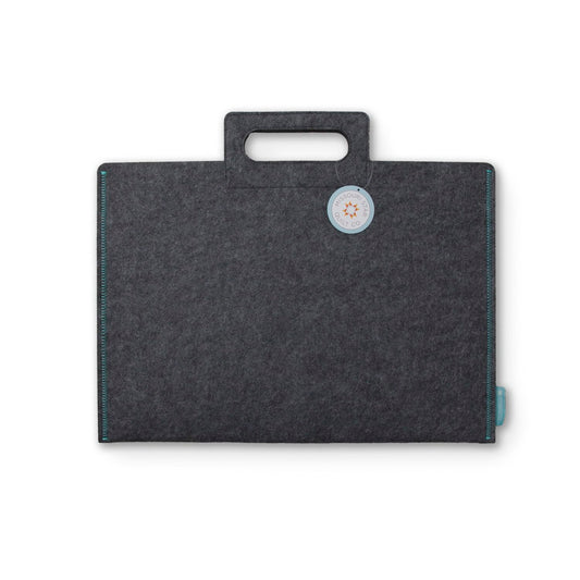 Missouri Star Felt Carry Case for 12" x 18" Cutting Mat – Portable Felt Storage Bag with Heat-Resistant Pressing Mat, Magnetic Closure, Woven Tag – Cutting Mat Not Included