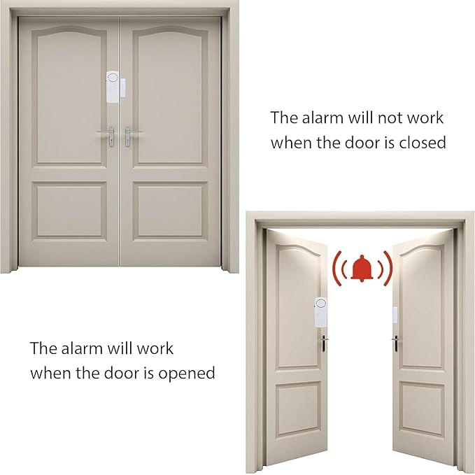 Door Window Alarm, 90DB Door Alarms for Kids Safety, Wireless Sensor Door Window Burglar Alarm-Window Pool Alarms for Home (20 Pack)