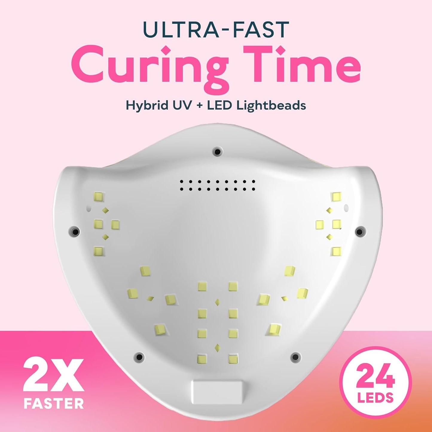 SUNUV UV Light for Nails, UV LED Nail Lamp with 4 Timer Settings, Compatible with All Gel Polish, Auto Sensor LCD Display Removable Base, SUN5
