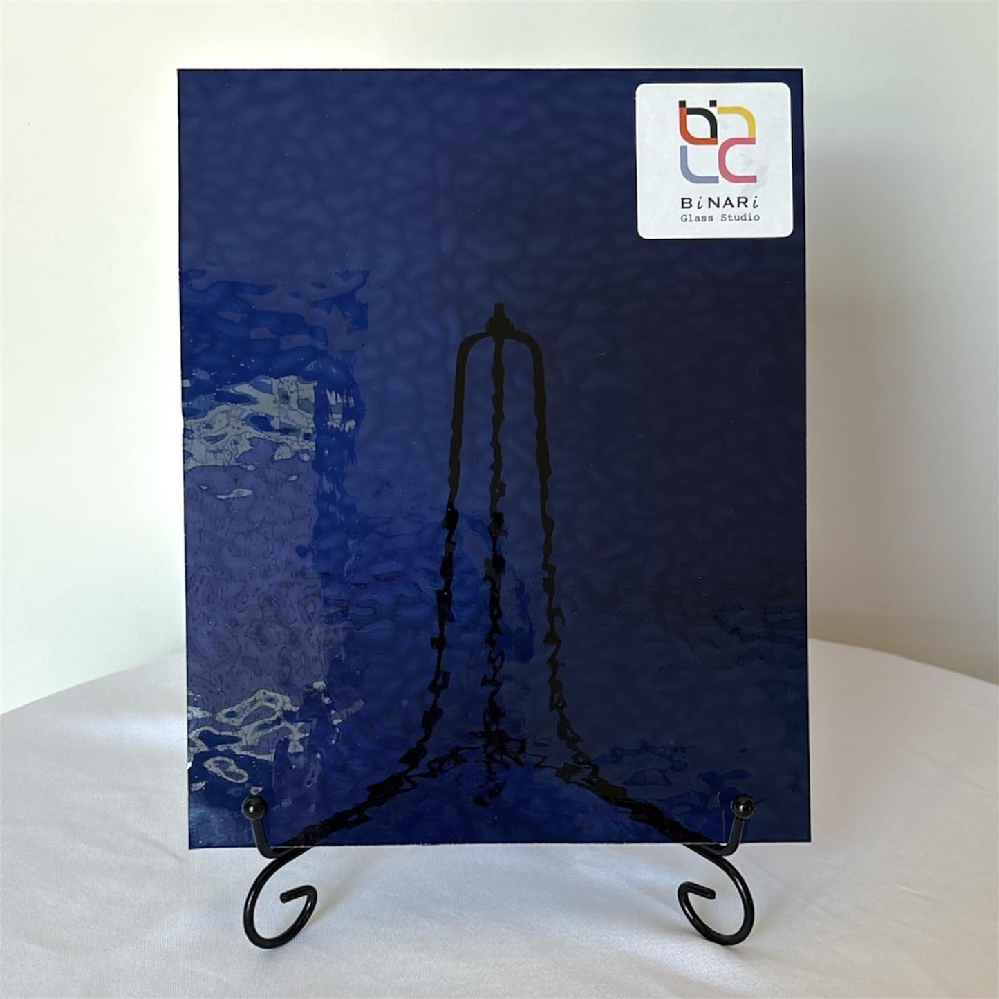 Wissmach Stained Glass Sheet : Midnight Blue English Muffle (8"x12""-1 Sheet) | Curated by BiNARi Glass"