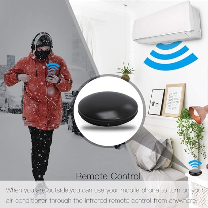 FRANKEVER 2 Pack Smart IR Remote Control,All in One WiFi IR Blaster Control, Universal Infrared Remote Control for TV DVD Air Conditioner STB etc,Compatible with Alexa, Google Assistant No hub