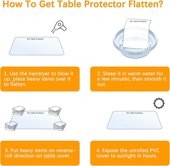Clear Desk Mat 12 x 16 Inch 1.5mm Thick Table Cover Protector Mat Vinyl Desk Pads on top of Desks Waterproof Plastic Desk Cover PVC Table Protector Pads for Writing Desk Tabletop Night Stand Dresser
