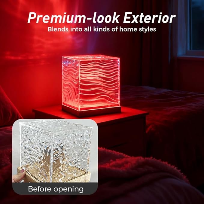 Northern Lights Projector, 16 Colors Aurora Light Projector & Mood Lighting Galaxy Lamp, Ocean Lamp, App Remote Night Light for Bedroom, Gift for Teenage Girls Room Decor (Plug-in Model)