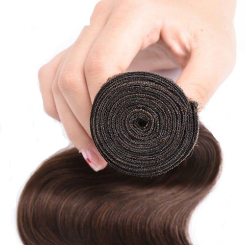 Condescension Brazilian Human Hair Bundles 18 20 22 Inch Body Wave 3 Bundles Human Hair 100% Unprocessed Remy Brazilian Virgin Weave Hair Chocolate Brown 4 for Women