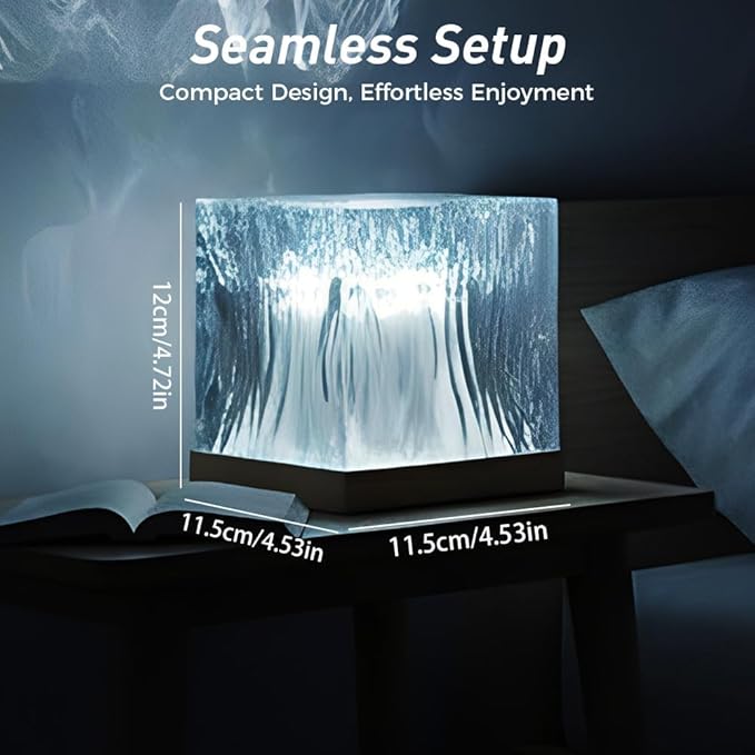 Northern Lights Projector, 16 Colors Aurora Light Projector & Mood Lighting Galaxy Lamp, Ocean Lamp, App Remote Night Light for Bedroom, Gift for Teenage Girls Room Decor (Plug-in Model)
