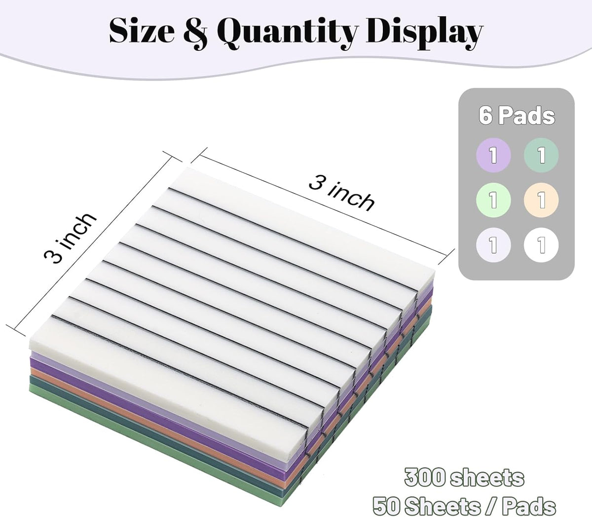 3x3 Inch Transparent Sticky Notes 300 Sheets, Clear Translucent Lined Self-Adhesive Memo See Through Reminder Pad for Office School Students Planners Journals Bible Supplies (Dark Morandi)