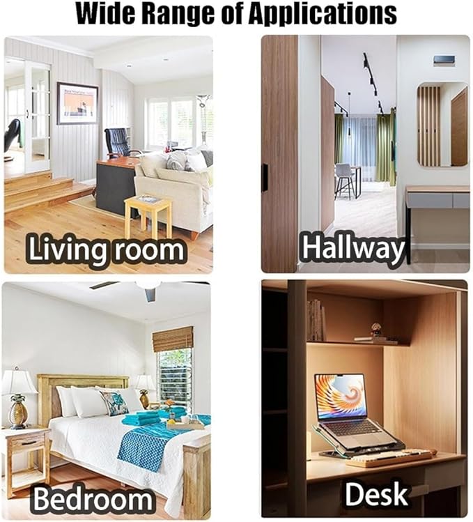 2026 New Rechargeable Smart LED Motion Sensor Ambient Light, RGB Gradient Ambient Light, Punch Free Magnetic Color Chang Motion Sensor Lights Stairs for Wardrobe, Cabinet (7 Colors*2)