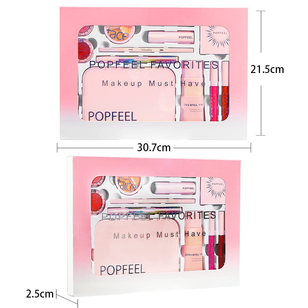All-in-one Makeup Set Makeup Kit for Women Full Kit, for Beginners, Include Makeup Brush Set, Lip Gloss Set, Lipstick, Blush, Foundation, Concealer, Mascara, Eyebrow Pencil