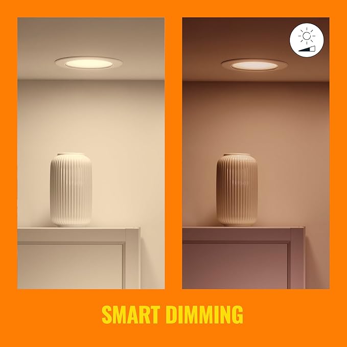 WiZ Connected Smart Wi-Fi LED Downlight & Recessed Spot Color & Tunable White Metal/Plastic/White Wi-Fi - Pack of 6
