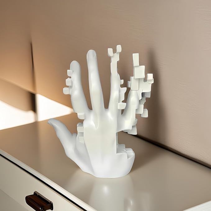 Home Decor Modern Abstract Art Mosaic Hand Sculpture Table Decorations for Home Decor Hotel Office Living Room TV Cabinet