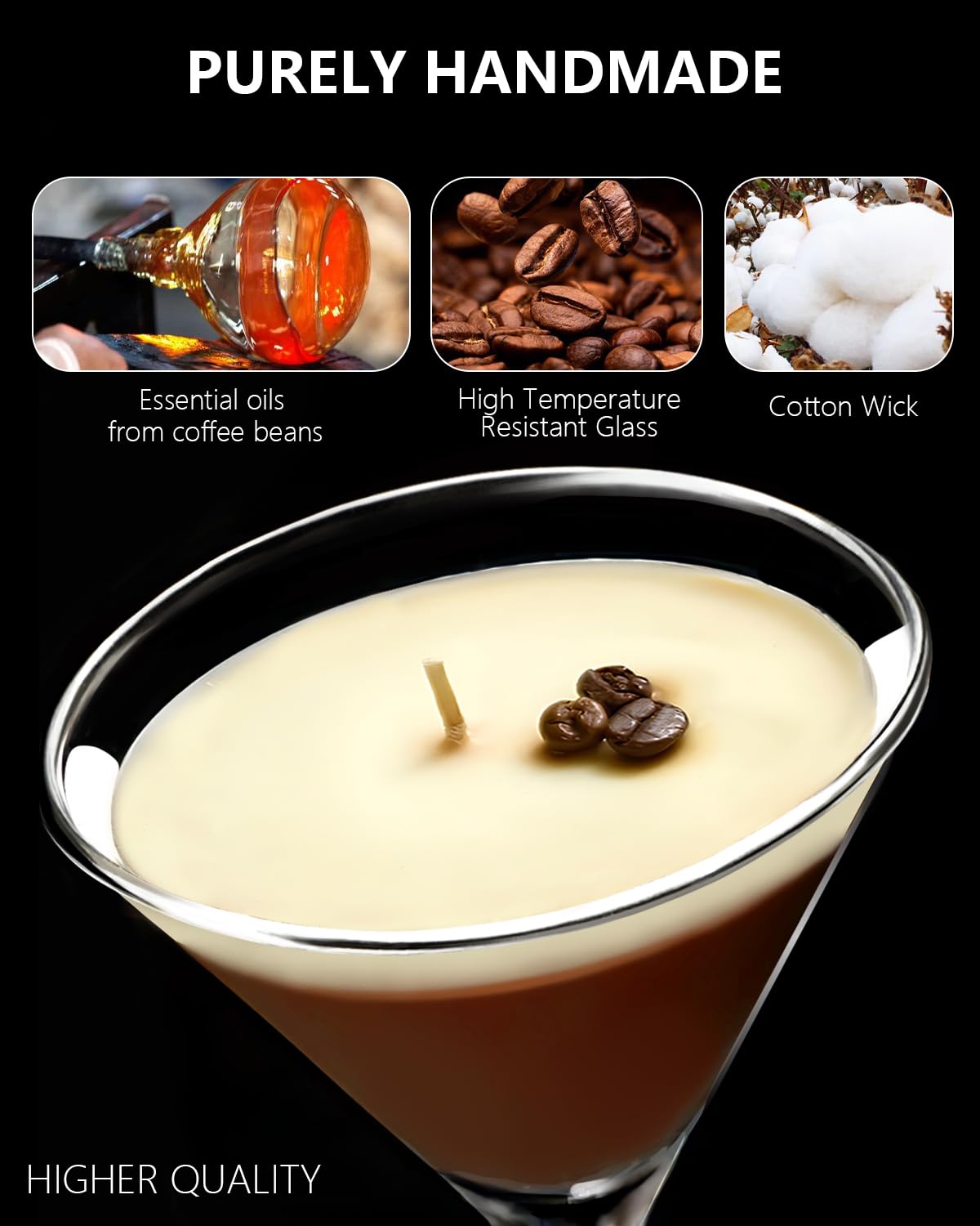 Vaiheng Martini Coffee Candles Gifts for Women, Scented Candles Unique Gifts for Women,Funny Cute Cool Cereal Soy Wax Candle for Home, Bedroom,Coffee Bar Scented for Christmas, Birthday,Halloween