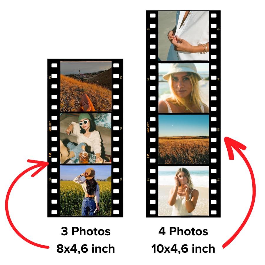 SAME DAY SHIP Retro Photo Film Roll Memory Film Plaque with Stand - Custom Photo Print Gift for Bestie Keepsake Gift for Anniversary Sister Gift Couples Gift Wife Gifts