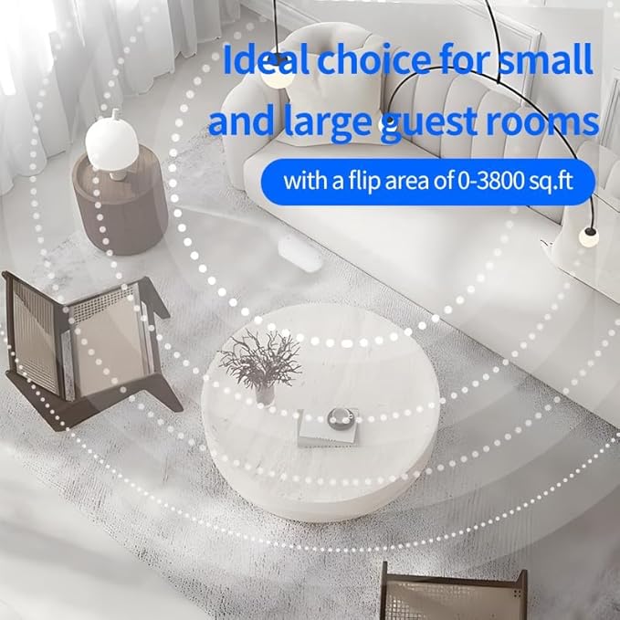 Aroma Diffuser,130ml capacity which can be used for 1-2 months, preventing the oxidation and deterioration. Suitable for large rooms, hotels, spas, and offices, covering an area of 1500 Sq.Ft
