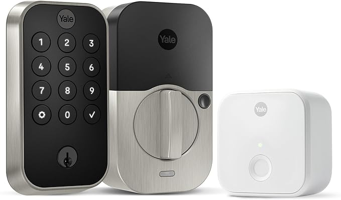Yale Assure Lock 2 Keypad with Wi-Fi Connect, Satin Nickel Deadbolt for Vacation Rental Hosts, YRD410-CB1-619