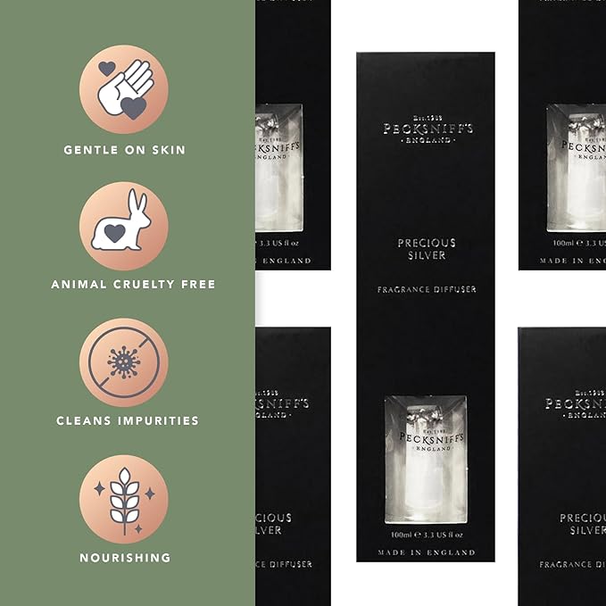 Pecksniff's Precious Silver Diffuser | 100ml/3.38 Fl Oz