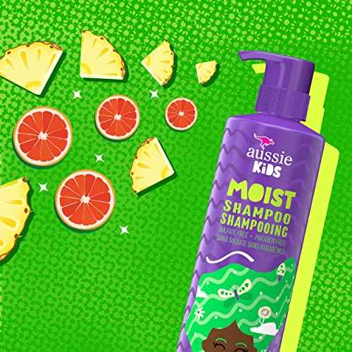 Aussie Kids Hair Care Bundle Set Including: Shampoo (16 Fl Oz), Conditioner (16 Fl Oz) & Detangler Spray (8 Fl Oz), Paraben- Freem Sulfate-Free, Dye-Free, Cruelty-Free, Tangle-Free Styling