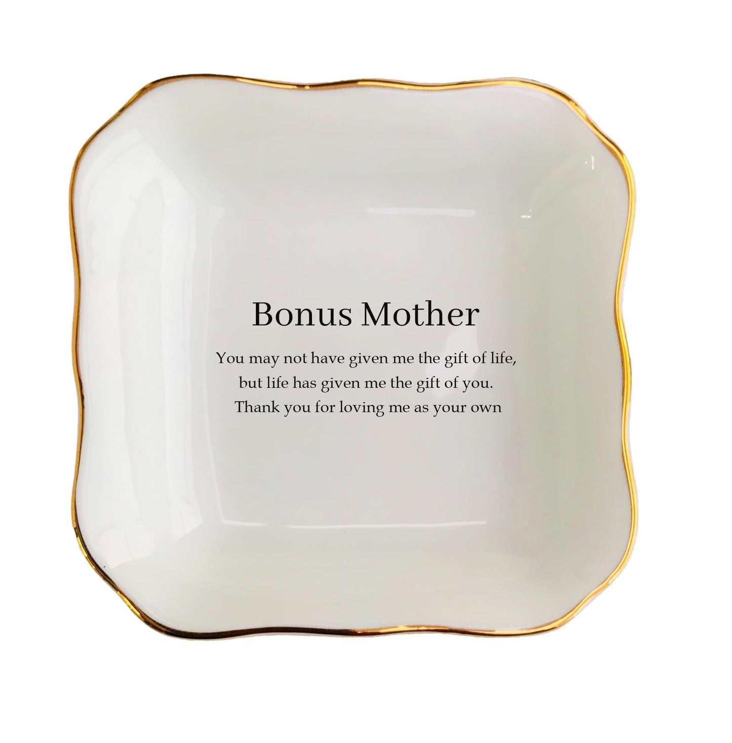 BAT TRANG Ceramic Jewelry Dish, When I Fell In Love With Your Son Ring Dish, Mother In Law Gift From Daughter In Law, Wedding Gift For Mother Of The Groom, Gift From Bride (Bonus Mom)
